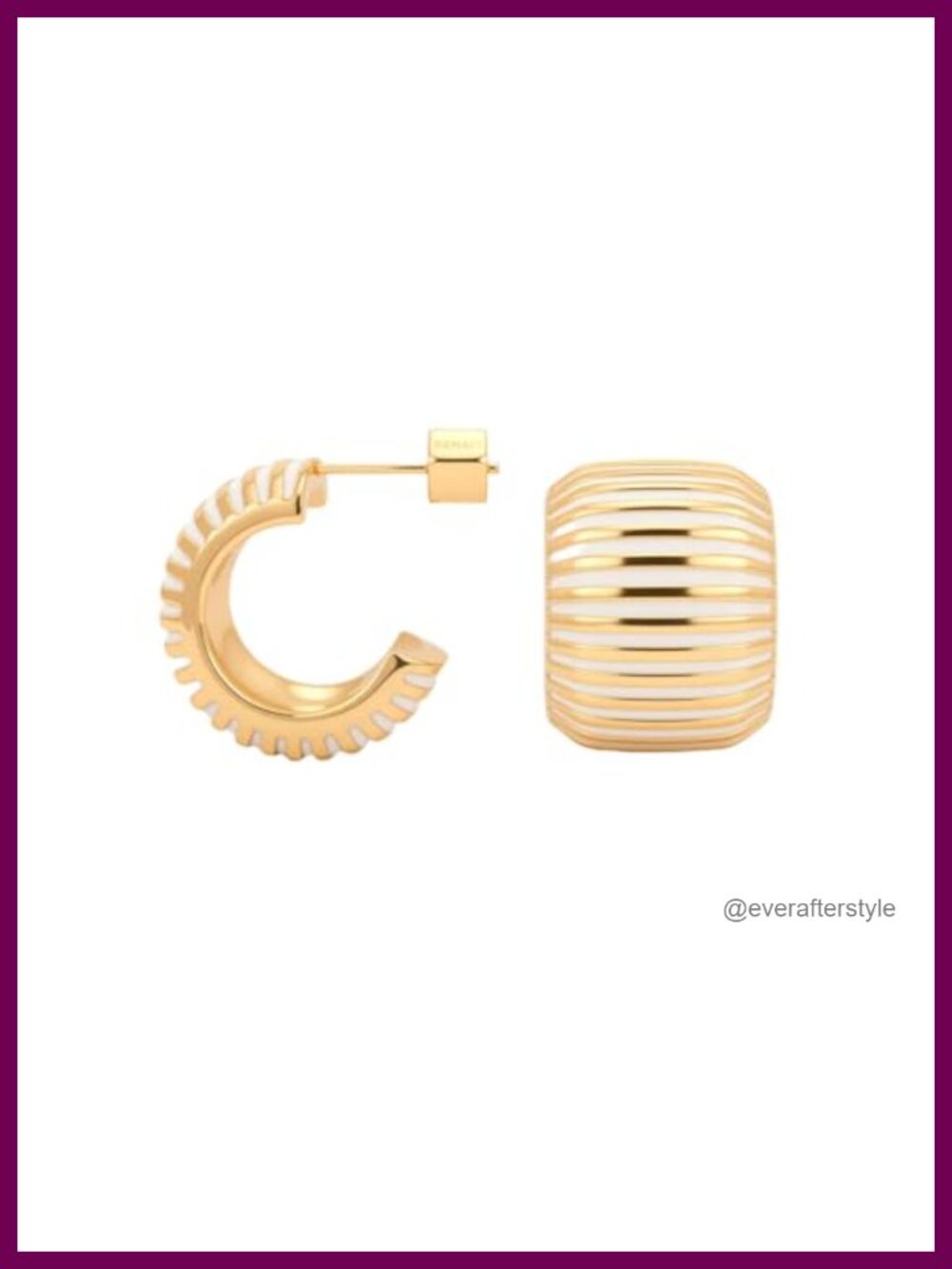 Gold Plated Chunky Hoop & Stud Earrings for Women